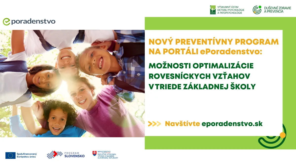 Nový preventívny program na portáli ePoradenstvo